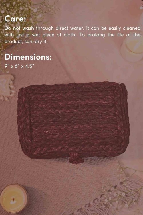 Kadam Haat Handmade Sabai Grass Sandook - Brown