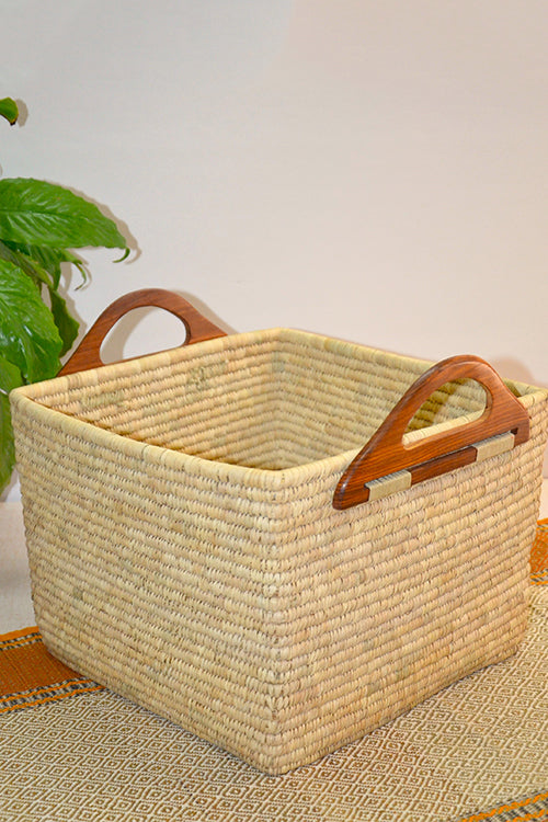 Dharini Sabai & Palm Storage Basket Natural