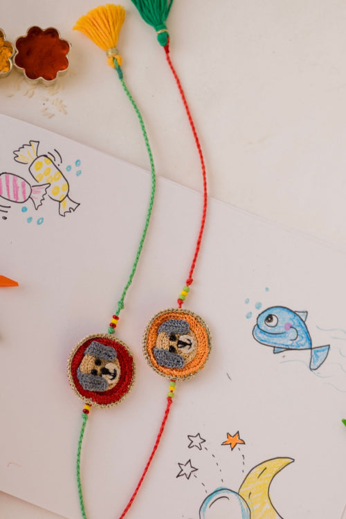 Samoolam Cute Pets Kids Rakhi (Set Of 2)