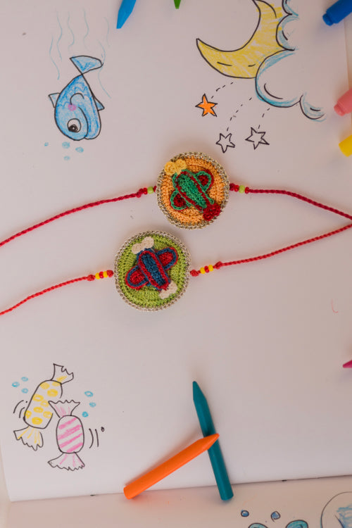 Samoolam Airplane Ride Kids Rakhi (Set Of 2)