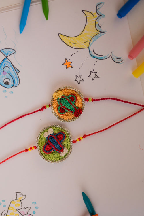 Samoolam Airplane Ride Kids Rakhi (Set Of 2)