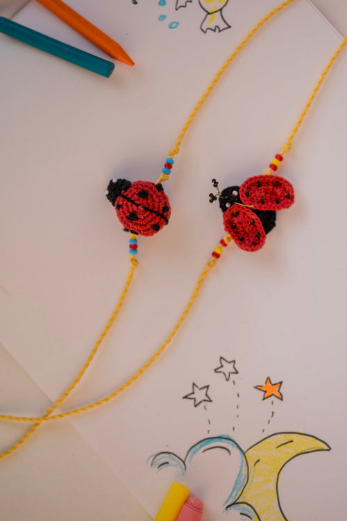 Samoolam Mood Beetles Kids Rakhi (Set Of 2)
