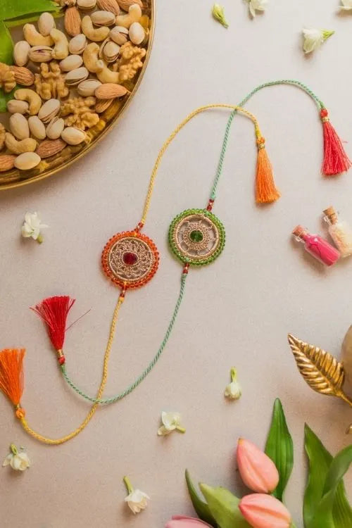Samoolam Celestial Crochet Rakhi (Set of 2)