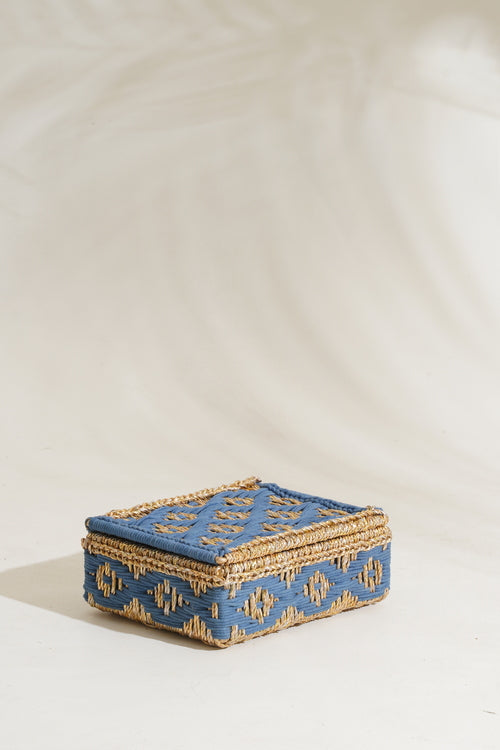 Sirohi Starlight Box With 2 Candles Gift Hamper | Blue & Gold