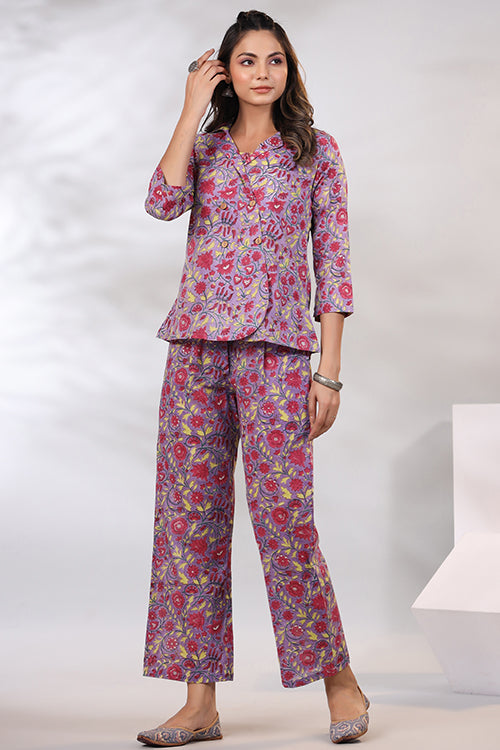 Shuddhi Lavender 3 Piece Co-Ord Set