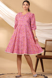 Shuddhi Pink Short Dress