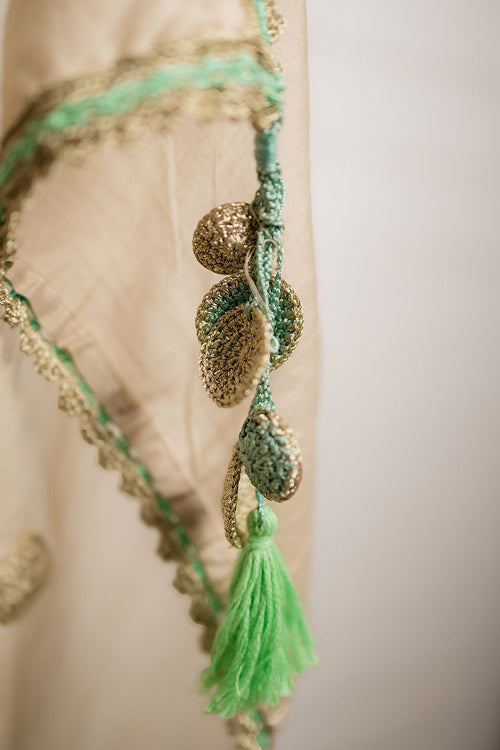 Samoolam Mint & Ivory Lavanya handwoven sarees