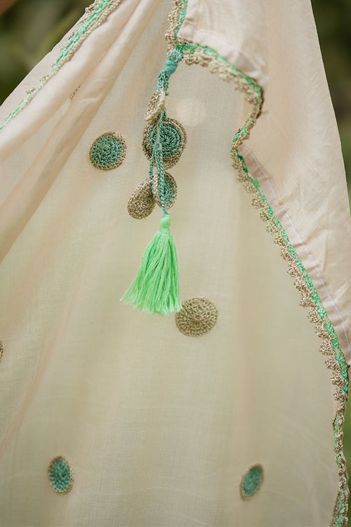 Samoolam Mint & Ivory Lavanya handwoven sarees