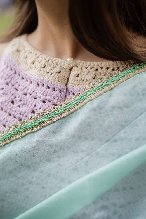 Samoolam Mint & Ivory Lavanya handwoven sarees