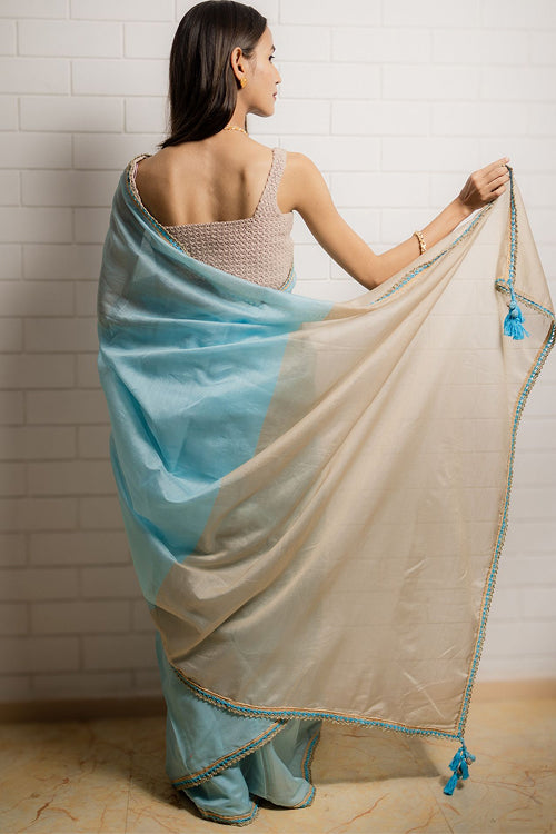 Samoolam Sky & Sand Lavanya handwoven sarees