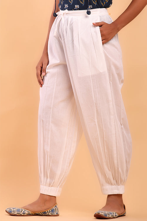 Shuddhi White Afghani Pant