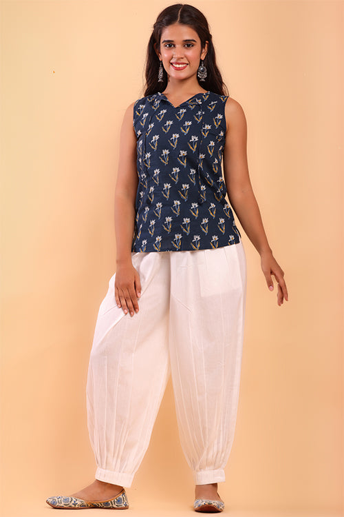 Shuddhi White Afghani Pant