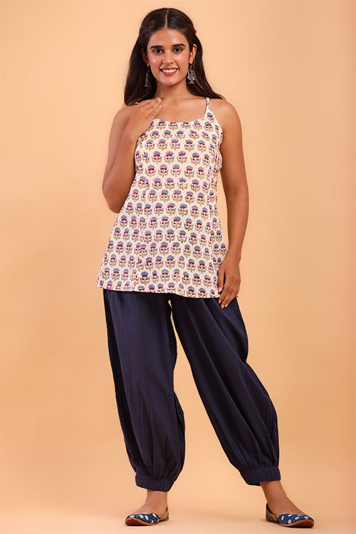 Shuddhi Navy Blue Afghani Pant