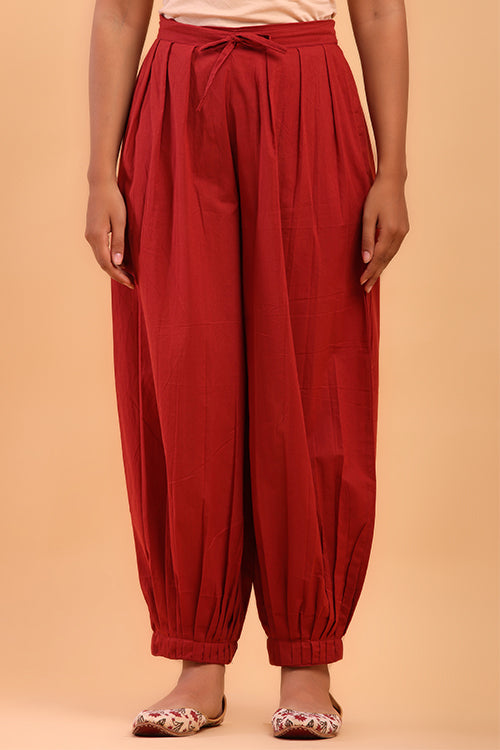 Shuddhi Vermillion Red Afghani Pant