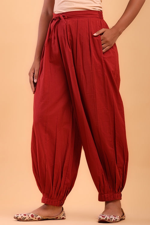 Shuddhi Vermillion Red Afghani Pant
