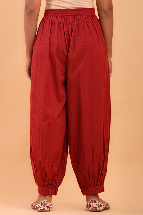 Shuddhi Vermillion Red Afghani Pant