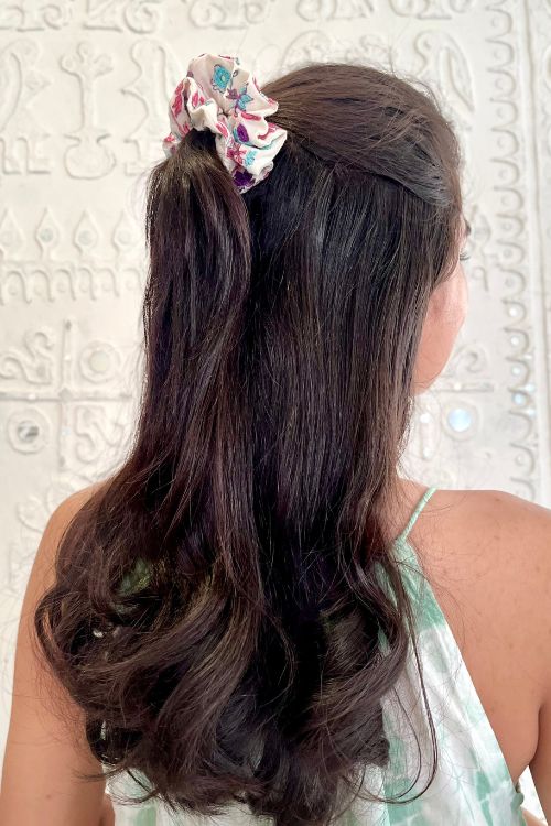 Okhai Hand-Embroidered Mirrorwork Scrunchies (Set of 3)