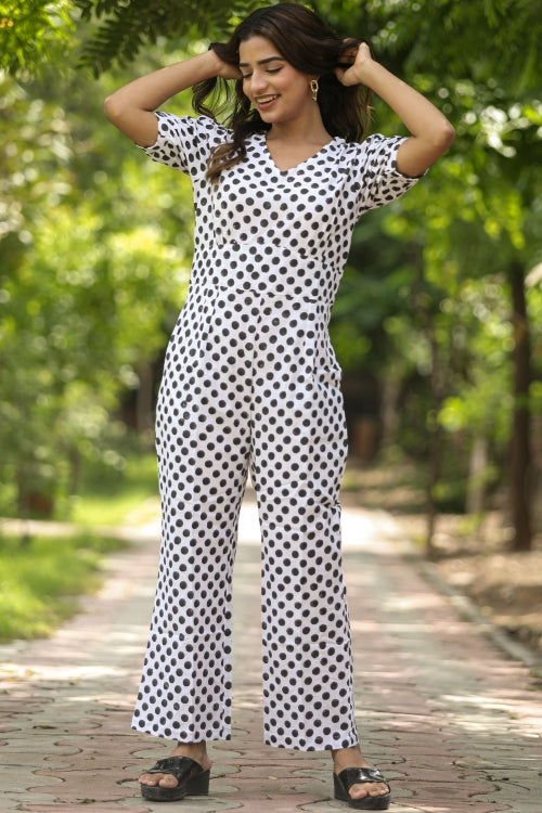 Sooti Syahi Blackberries Hand Block Printed  Jumpsuit