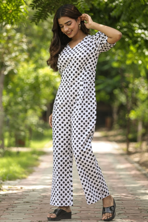 Sooti Syahi Blackberries Hand Block Printed  Jumpsuit