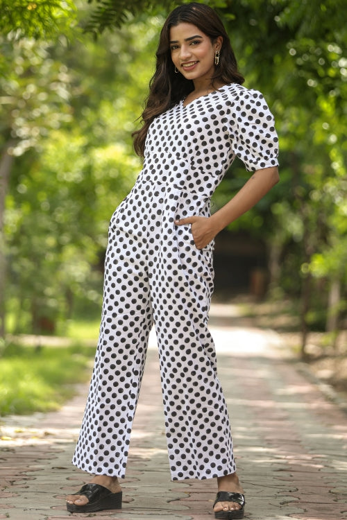 Sooti Syahi Blackberries Hand Block Printed  Jumpsuit