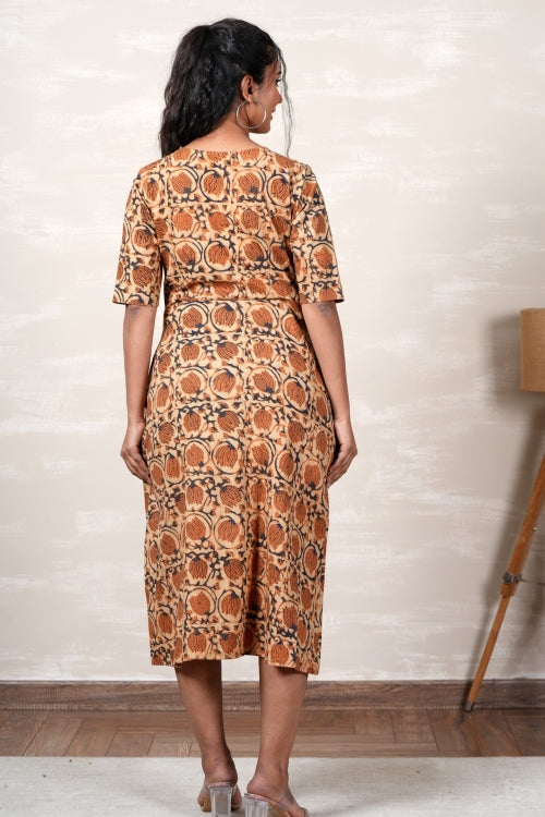 Sooti Syahi Mulan Hand Block Printed Dress