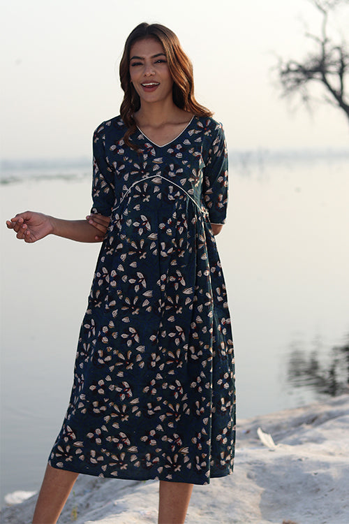 Pure Cotton Dress Block Print Dresses Online Indigo Era Pure Cotton Hand Block Printed Summer Dress For Women Pure Cotton Dress Block Print Dresses Online Indigo Era Pure Cotton Hand Block Printed Summer Dress For Women