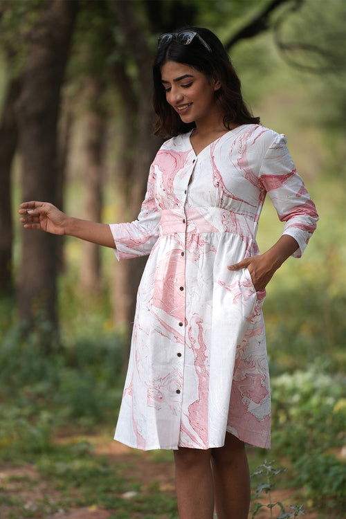 Handblock Printed Cotton Dress