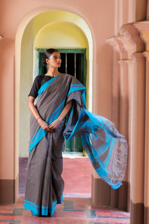 TICH Ethnic Elegance. Handwoven Pateda Aanchu Saree - Kurunji