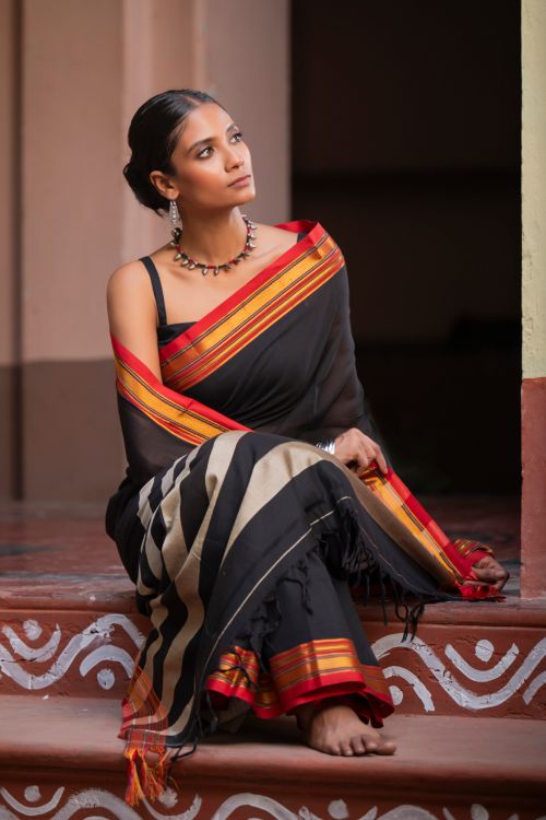 TICH Deccan Elegance. Maharashtrian Ilkal Saree - Nishagati