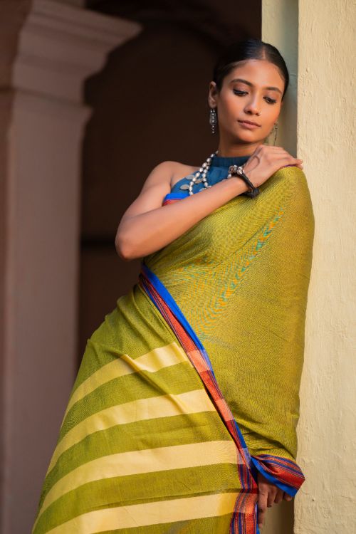 TICH Deccan Elegance. Maharashtrian Ilkal Saree - Hirvat