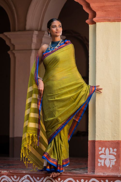 TICH Deccan Elegance. Maharashtrian Ilkal Saree - Hirvat