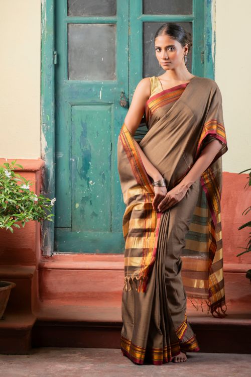 TICH Deccan Elegance. Maharashtrian Ilkal Saree - Tenevali