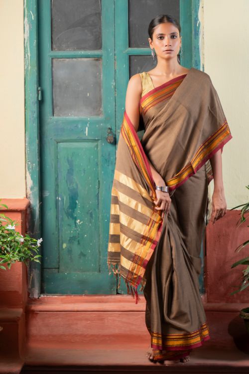 TICH Deccan Elegance. Maharashtrian Ilkal Saree - Tenevali