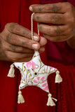 Okhai 'Tinsel' Hand Block Printed Christmas Ornament