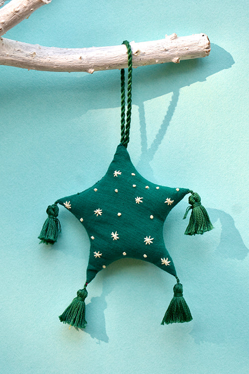 Okhai 'Noel' Hand Embroidered Christmas Ornament