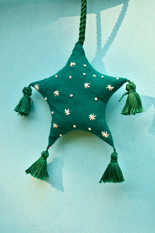 Okhai 'Noel' Hand Embroidered Christmas Ornament