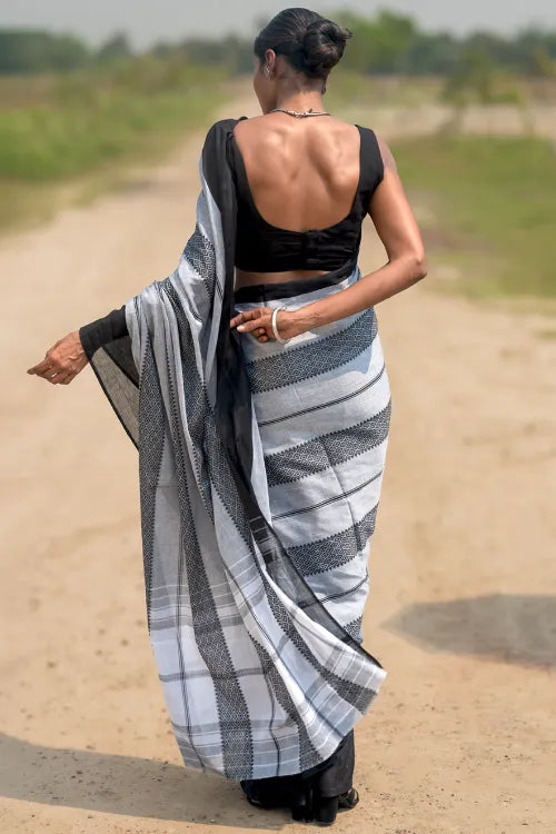 The ICH Bengal Weaves. Handwoven Cotton Saree - Chandrima