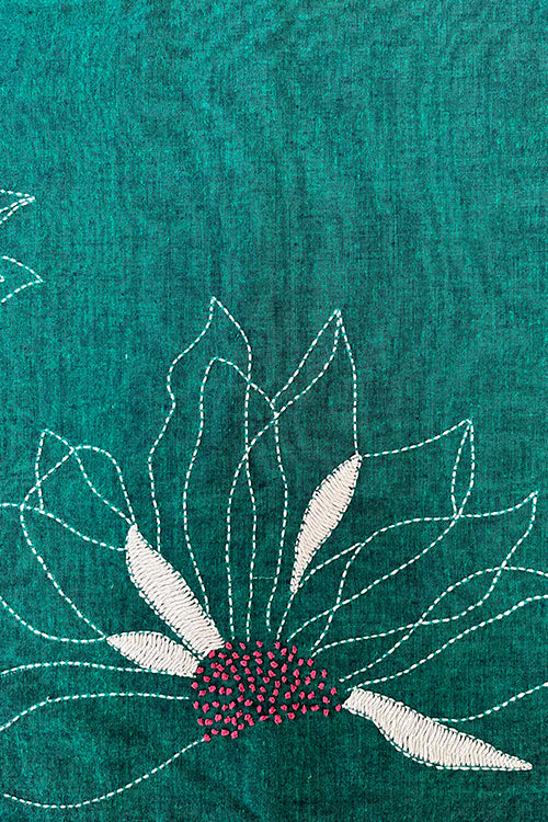 Okhai "Ceremony" Hand Embroidered Pure Cotton Table Runner