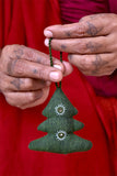 Okhai 'X-mas tree' Hand Embroidered Christmas Ornament