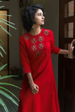 Okhai 'Strength' Embroidered Cotton Dress | Relove