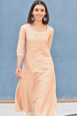 Okhai 'Finesse' Appliqué Cotton Silk Blend Dress | Relove