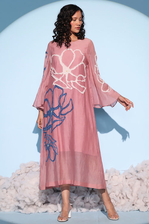 Chambray & Co.'S  Set Elenor Ravelled Applique Silk Set