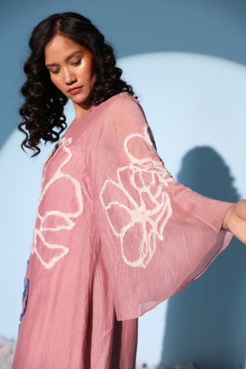 Chambray & Co.'S  Set Elenor Ravelled Applique Silk Set