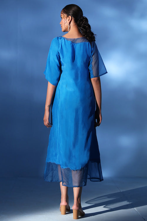 Chambray & Co.'S Como Embroidered Silk Dress