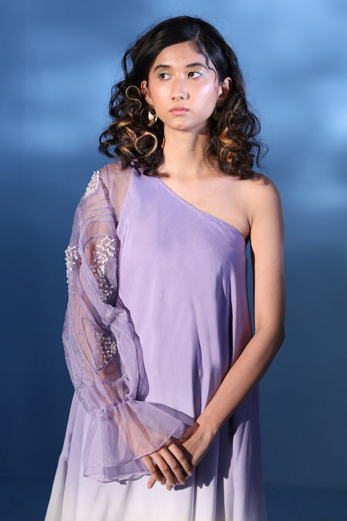 Chambray & Co.'S Lir Ombre Silk Dress