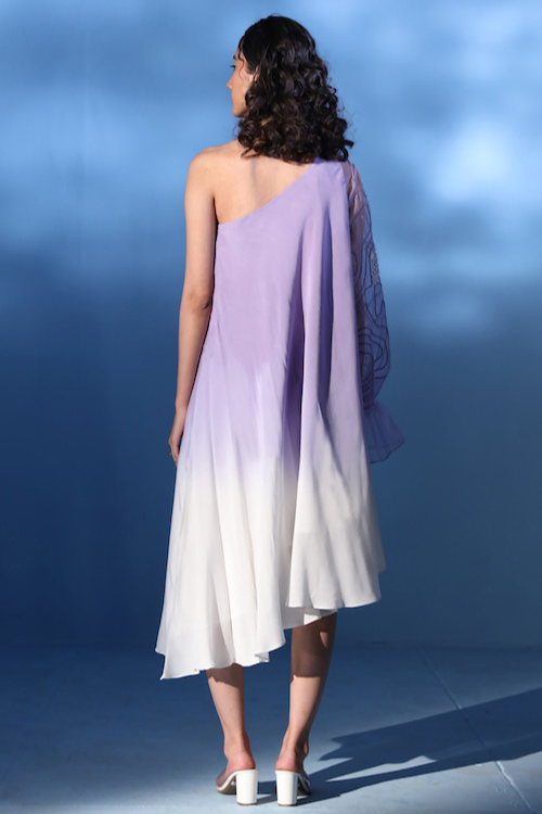 Chambray & Co.'S Lir Ombre Silk Dress
