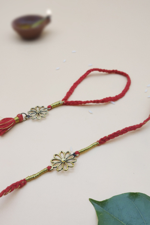 WHE Bhaiya Bhabhi Handmade Rakhi Combo