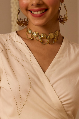 Miharu Venus Radiance Dokra Brass Handmade Necklace Online