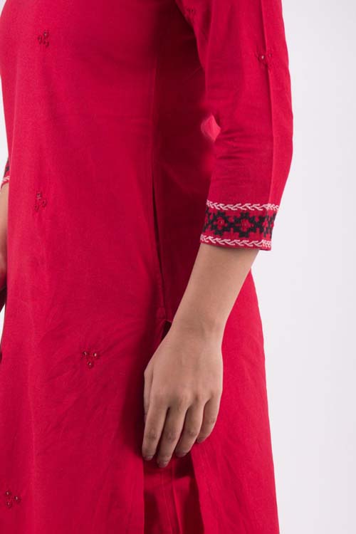 Urmul Desert Crafts-  "Savariya'' V- Neckline Kurta