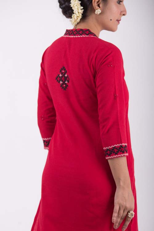 Urmul Desert Crafts-  "Savariya'' V- Neckline Kurta
